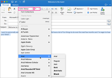 Create Pretty Email In Outlook For Mac